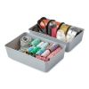 (4 pack) Flexible Drawer Storage Organizers, Gray, 2 Pack